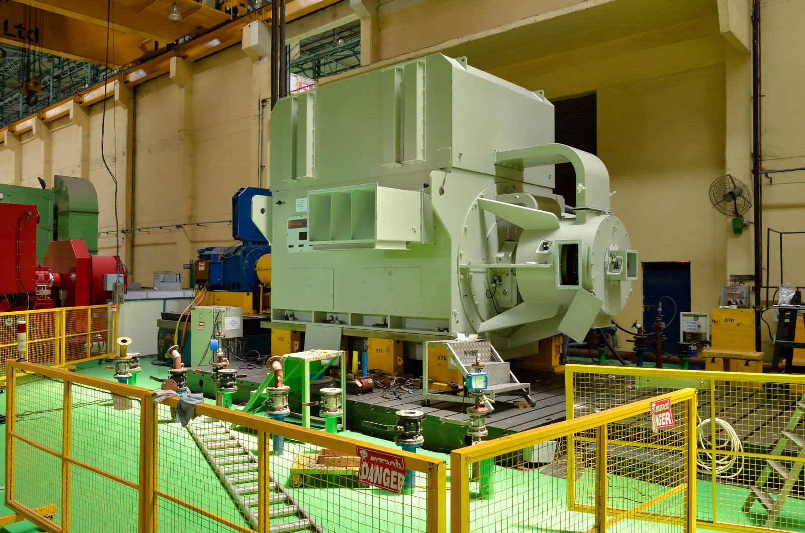 Generador TD Power Systems en banco de pruebas