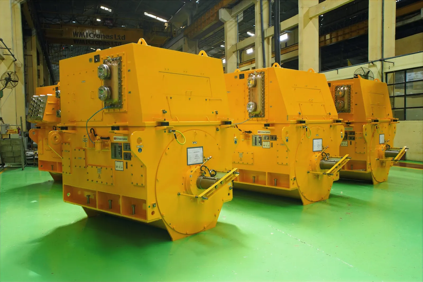 Generadores marinos TD Power Systems en planta